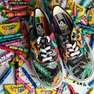 Vans x Crayola Collaboration "Van Doren Inspired" (floral/tropical) Women's Sz 7